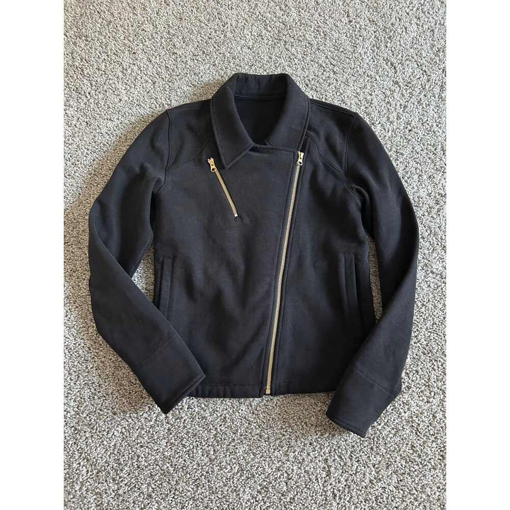 Lululemon Womens 6 Lab Shadow Zip Up Blazer Moto Jacket - Picture 9 of 11